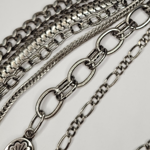 NWT Free People vintage inspired silver chain necklace - Picture 5 of 5